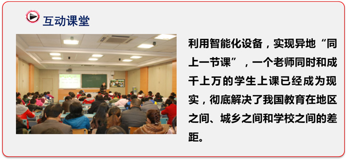 1、高清遠程交互式教學